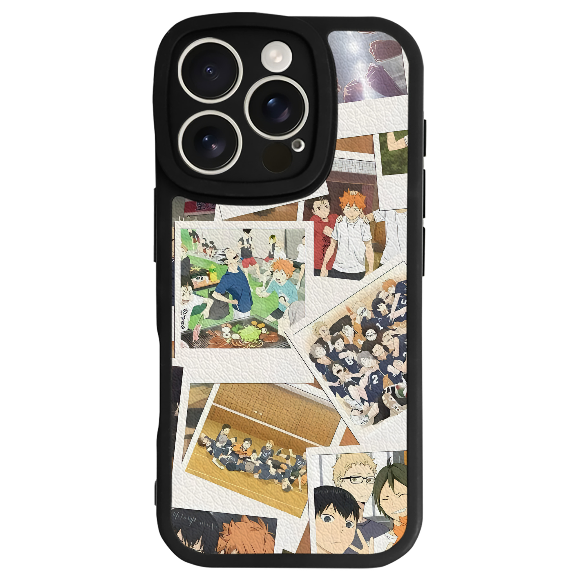 （画像用） ハイキュー!! Haikyu!! 【iPhone 16シリーズ対応】シリコンスマホケース（レザー調） 材質：シリコン